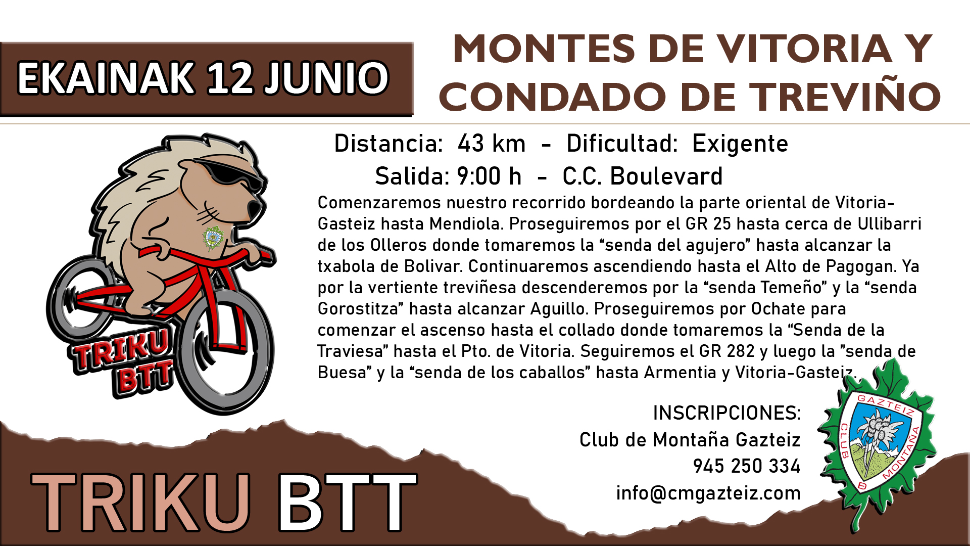 Foto Montes de Vitoria y Condado de Treviño - Sendas de Temeño - Aguillo - Ochate - Colada (48 km)